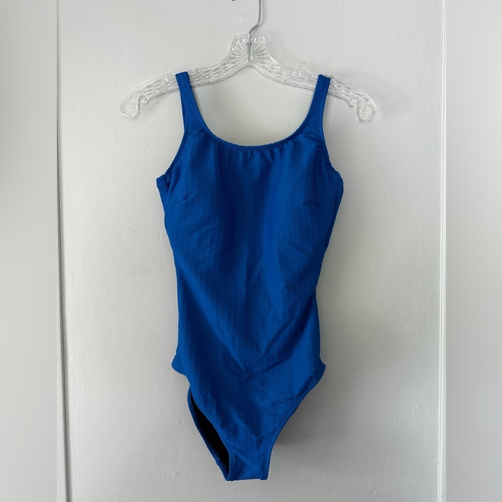 GOTTEX HARBOURSIDE TEXTURED MASTECTOMY HIGH NECK ONE PIECE SWIMSUIT Size 6 - Picture 5 of 7